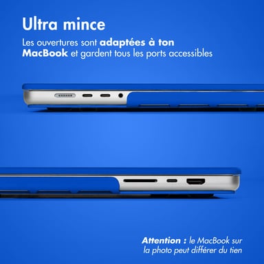 imoshion Coque rigide pour Apple MacBook Air 13 pouces (2022 / 2024 M3 chip / 2025 M4 chip) - Cobalt Blue