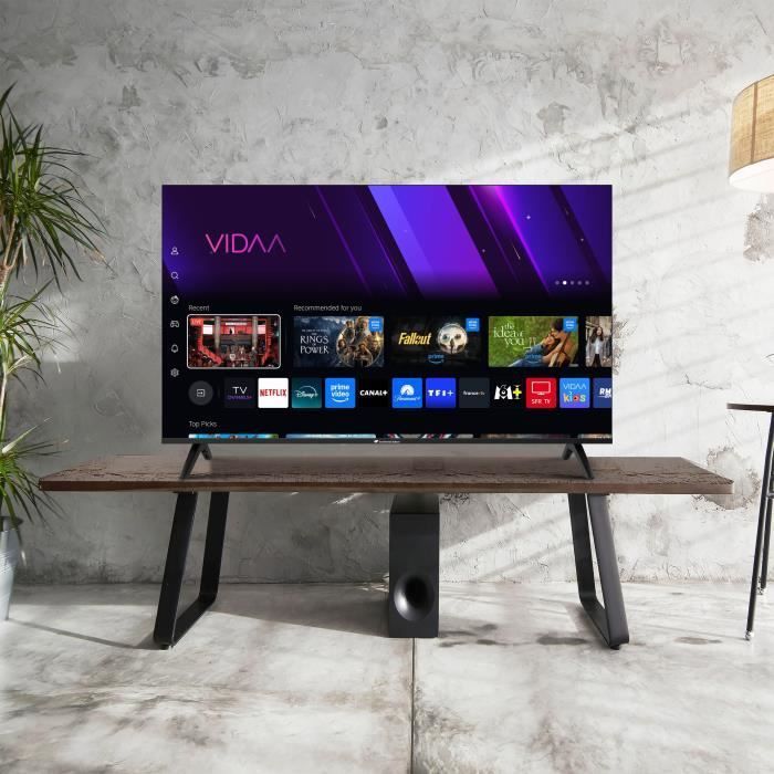 TV LED QLED CONTINENTAL EDISON 50“ 127 cm 3xHDMI 2xUSB CELED50SVQLD25B6 - vue 3