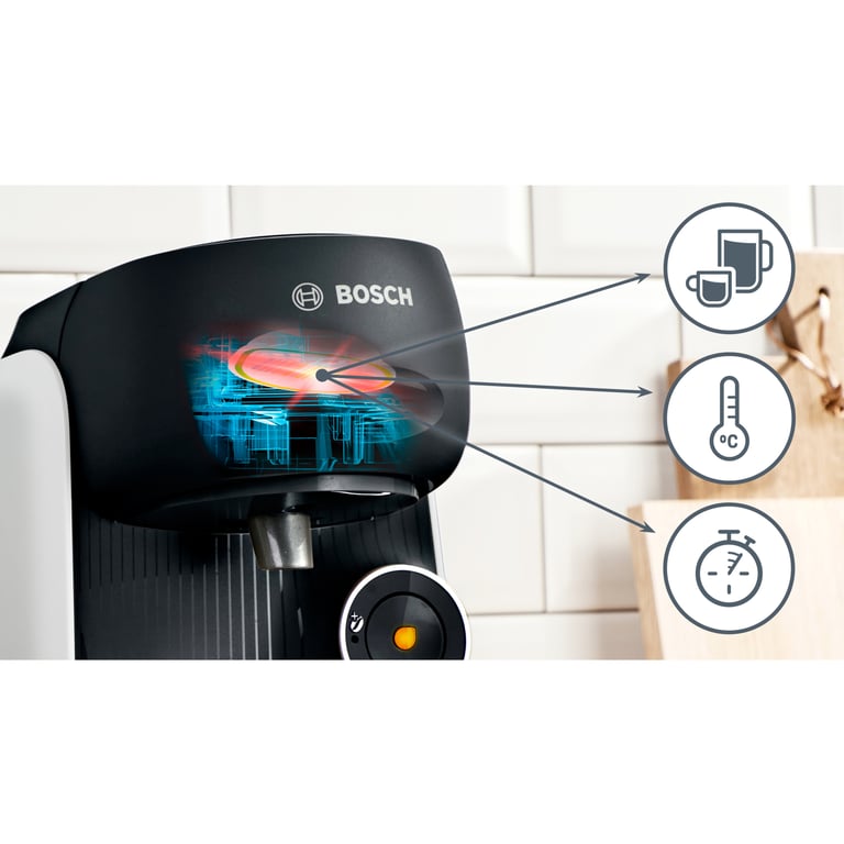 Bosch TAS164E machine à café Entièrement automatique Cafetière à dosette 0,7 L - Neuf