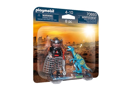 Playmobil Duo Velociraptor Cazador furtivo