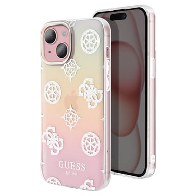 Cover per iPhone 15 TPU Peony con cordino
