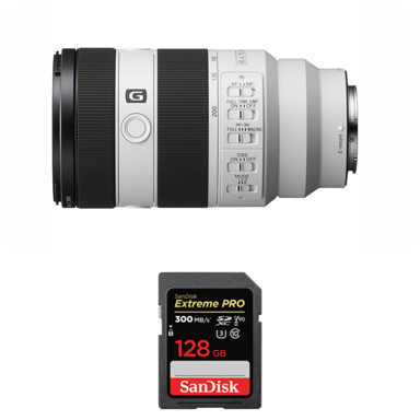 Objetivo Sony FE 70-200mm f/4 Macro G OSS II + 1 SanDisk 128GB Extreme PRO UHS-II + Ebook ''20 consejos para fotos que impactan''