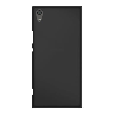 Coque silicone unie compatible Givré Noir Sony Xperia XA1 Plus