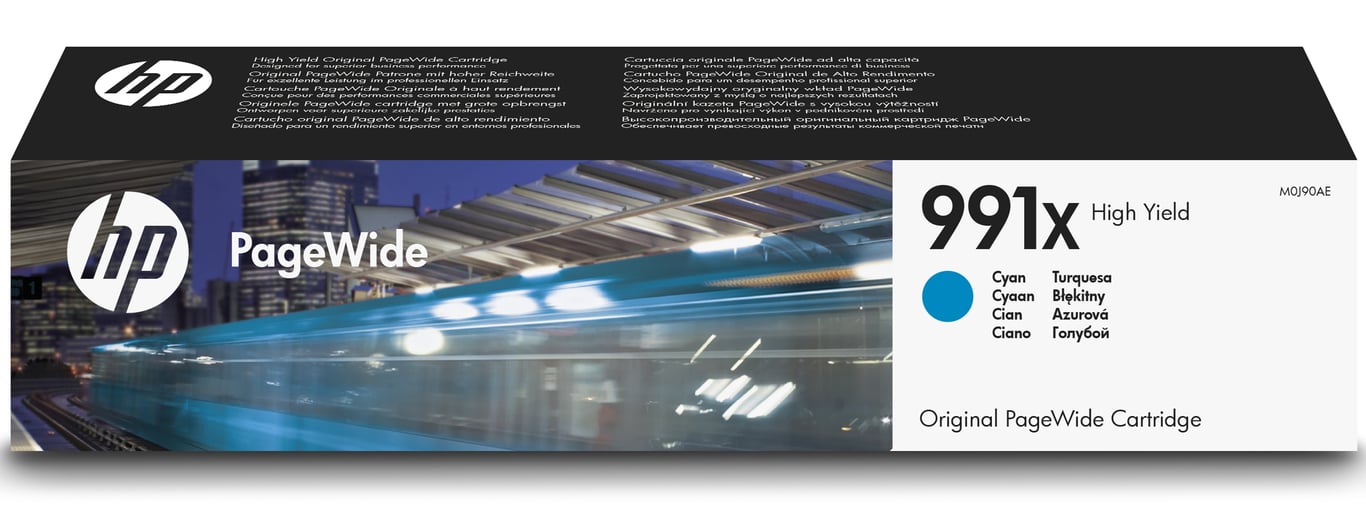 HP M0J90AE Cartouche d'encre cyan - vue 2