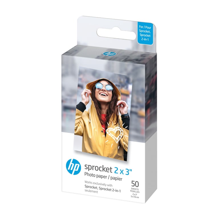 HP ZINK 5,8 x 8,7cm Photopaper 20 fuilles Papier photo – acheter