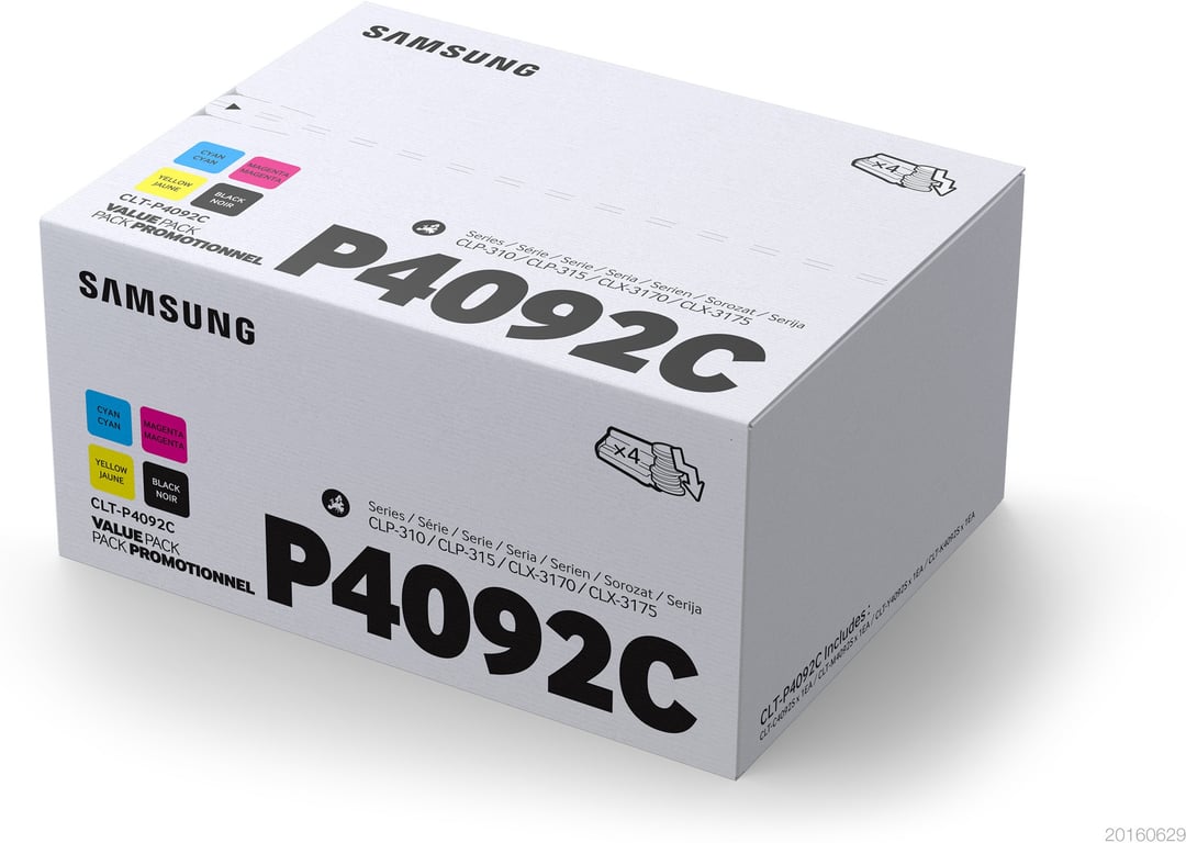 HP CLT-P4092C/ELS 4-pk CYMK Toner - Neuf