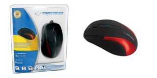 Esperanza EM102R ratón Oficina USB tipo A Óptico 800 DPI