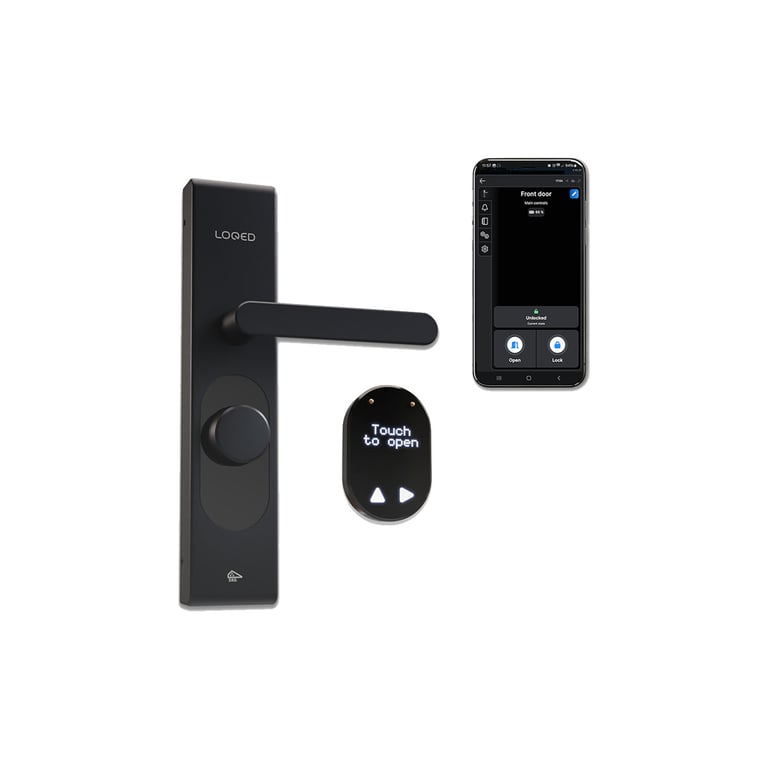 Serrure Intelligente Shelly LOQED Touch WiFi Bluetooth Ouverture avec App Empreinte Digitale Code PIN - vue 2