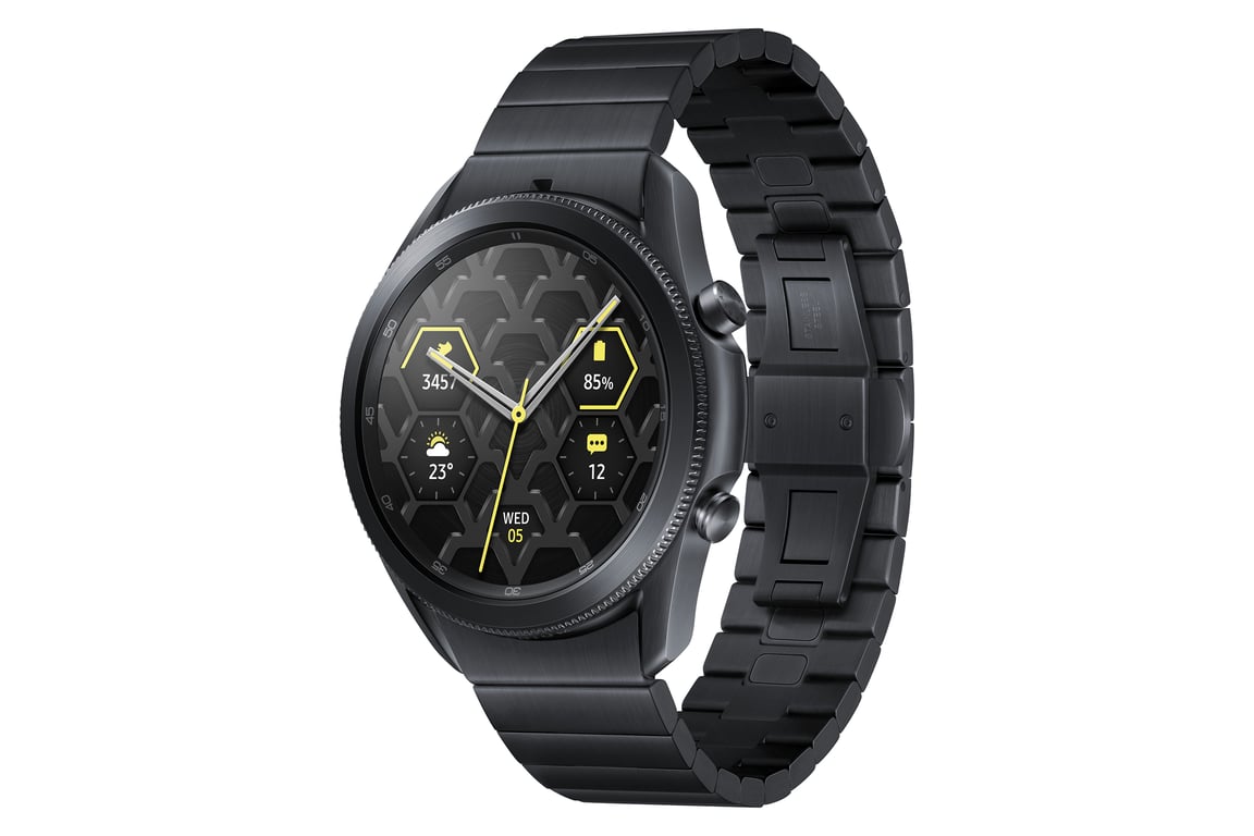 Samsung Galaxy Watch3 3,56 cm (1.4 ) OLED Numérique 360 x 360 pixels Écran tactile Noir Wifi GPS (satellite), noir - Bon état