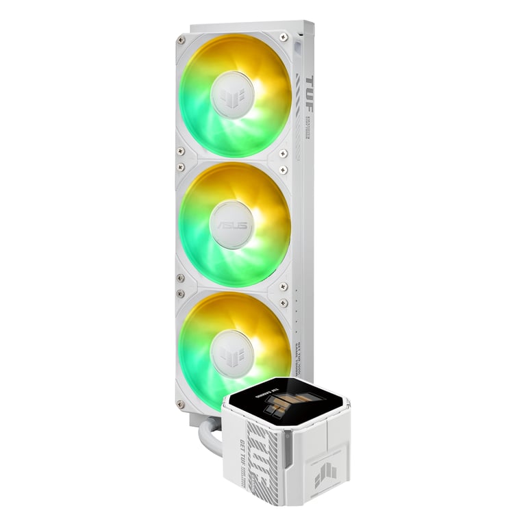 ASUS TUF Gaming LC III 360 ARGB LCD White Edition Processeur Refroidisseur de liquide tout-en-un 12 cm Blanc 1 pièce(s) - Neuf