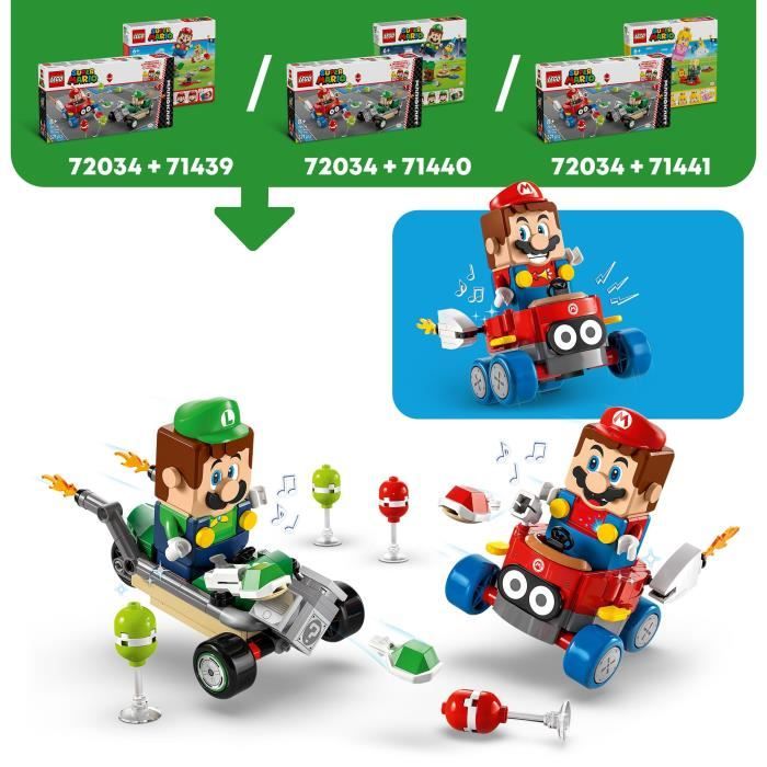Lego Mario Kart Bébé Mario Contre Bébé Luigi 72034 Lego La Boite - vue 7