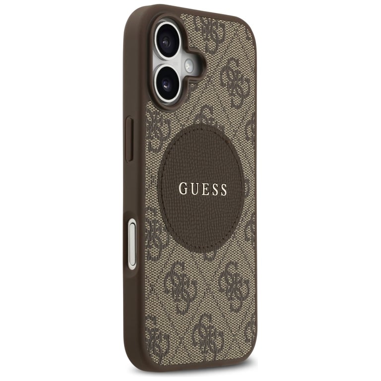 Guess Coque 4G Circle Classic Logo MagSafe pour iPhone 17 Marron - vue 4