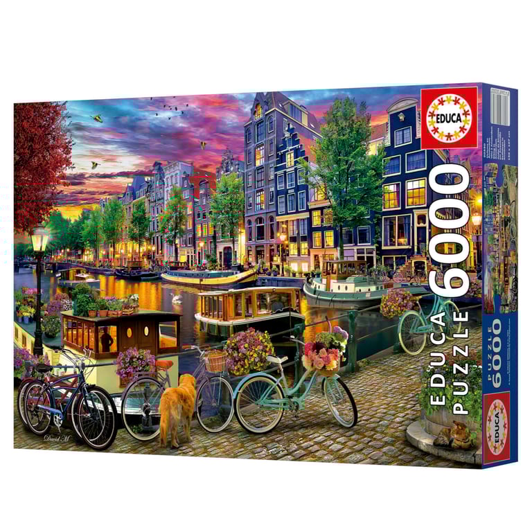 Puzzle EDUCA Vélos à Amsterdam 6000 pièces 156 x 107 cm À partir de - vue 8