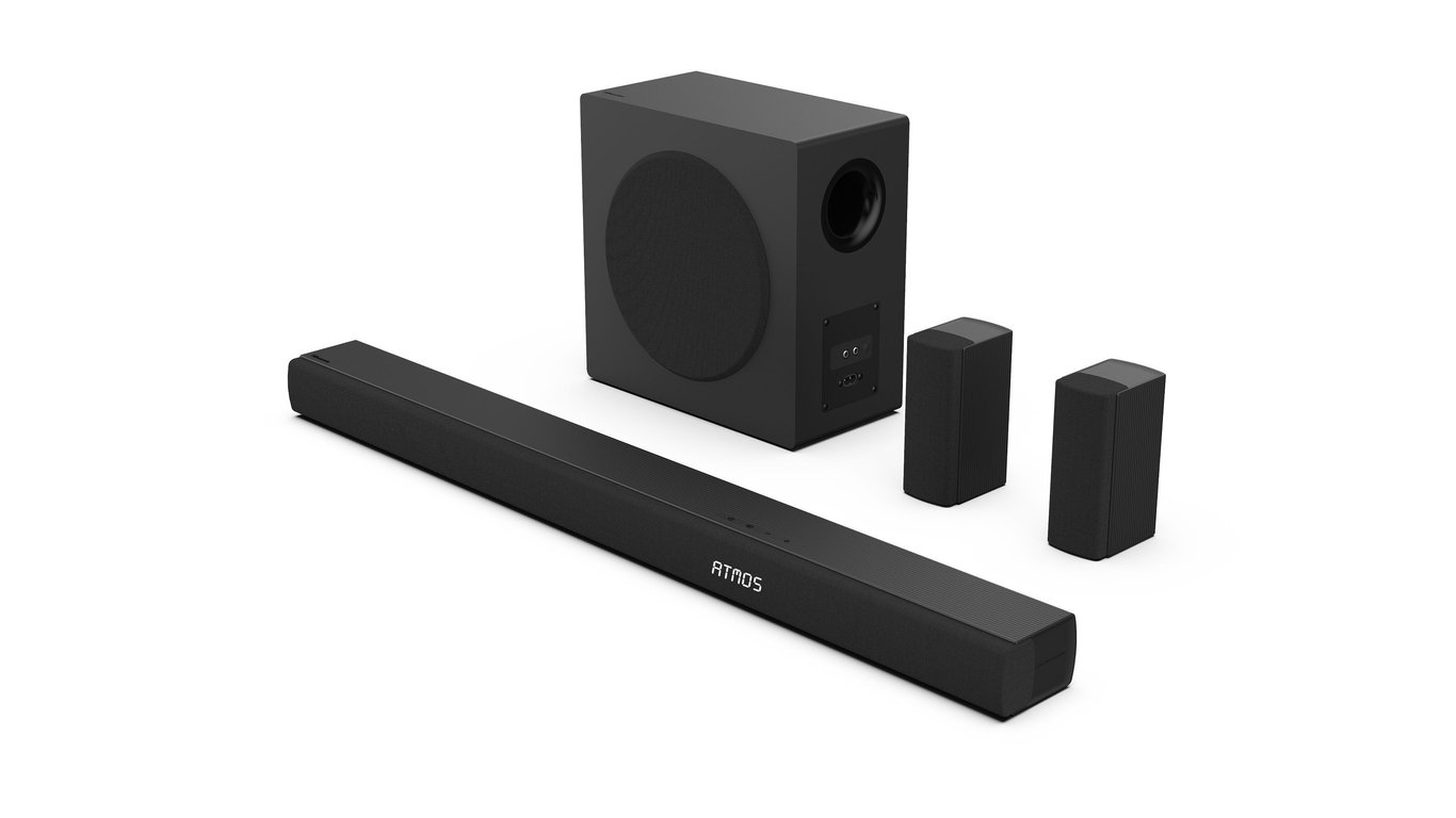 Barre de son HISENSE AX5100Q 5.1.2 Canaux Dolby Atmos & DTS:X Caisson et enceintes arrière sans fil - vue 5