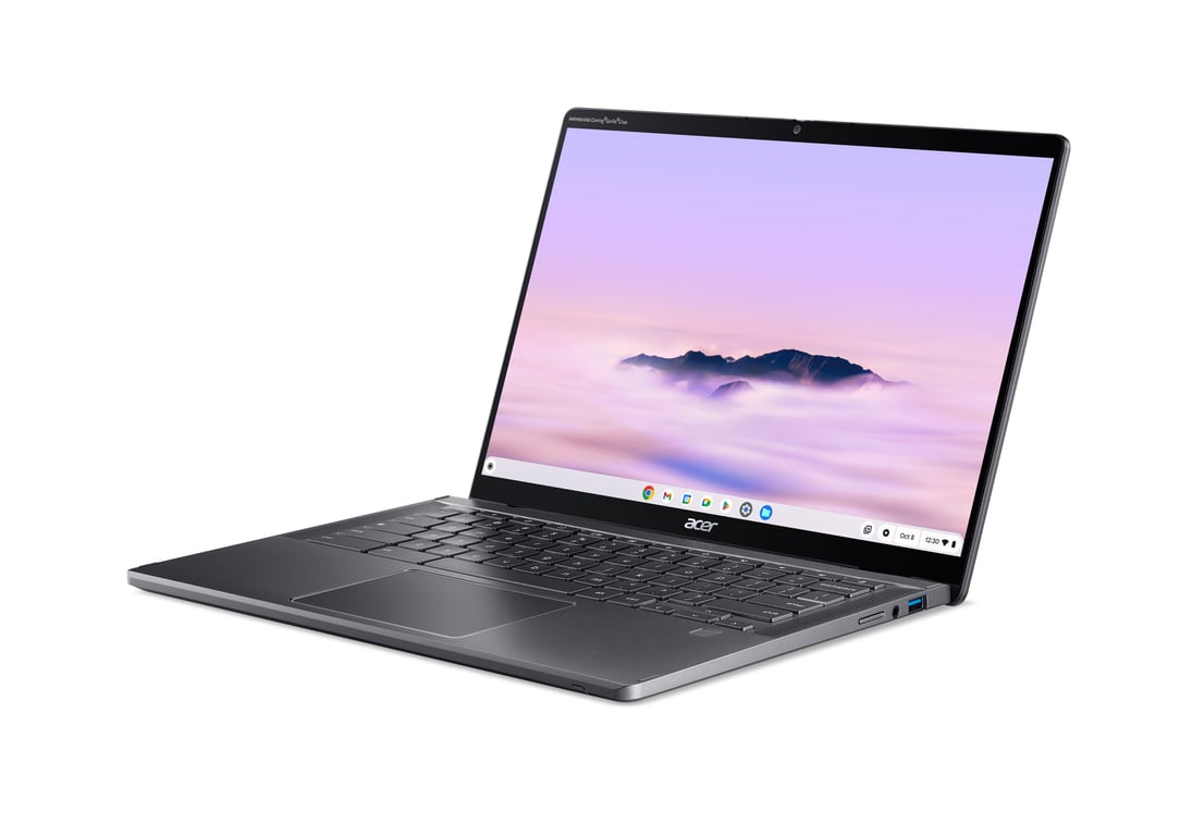 Acer Chromebook Enterprise Spin 714 CPE794 1N 54EF Intel Core Ultra 5 35 6 cm 14 Écran tactile WUXGA 8 Go LPDDR5x SDRAM SSD Wi Fi 6E 802.11ax ChromeOS Neuf - vue 4