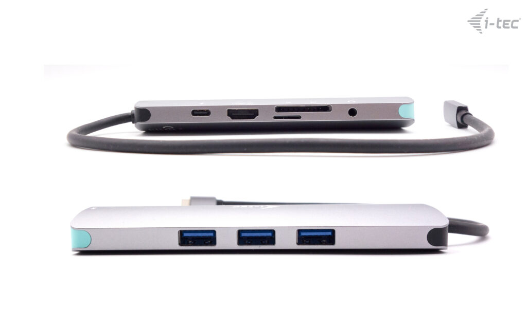 i tec USB C Metal Nano Docking Station 4K HDMI LAN with Power Delivery + Universal Charger Neuf - vue 3