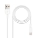 Nanocable 10.10.0401 câble Lightning 1 m Blanc