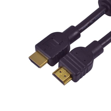 Cable HDMI 1.3a M/M de 1 metro, clavija dorada vendida como puente