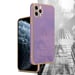 Coque pour Apple iPhone 13 PRO en Glossy Lilas - Or Housse de protection Étui en silicone TPU flexible et avec protection pour appareil photo