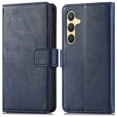 imoshion Étui de téléphone portefeuille Luxe pour Samsung Galaxy S24 Plus - Bleu foncé