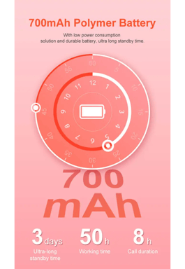 Montre intelligente pour enfants Valdus D31, écran TFT avec 1,4 écrans, 700 mAh, SOS, bleu