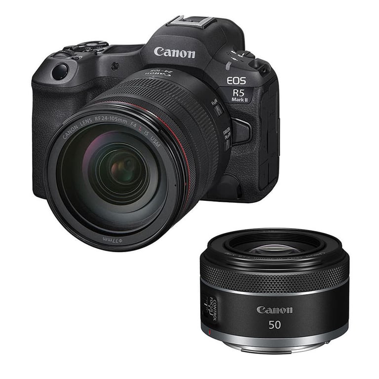 CANON EOS R5 MARK II + Objectif RF 24 105mm f4 IS USM + RF 50mm f1.8 STM Garanti - vue 4