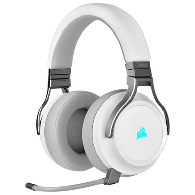 Corsair Virtuoso RGB Cuffie cablate e wireless con archetto USB Type-A Bianco