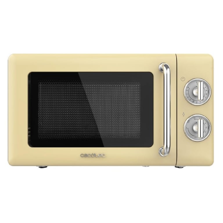 CECOTEC 01708 - Micro-ondes de 20 L avec grill ProClean 3110 Retro Yellow - Neuf