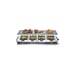 Raclette-grill Severin RG2374 avec pierre naturelle 8 personnes 1500 W Inox