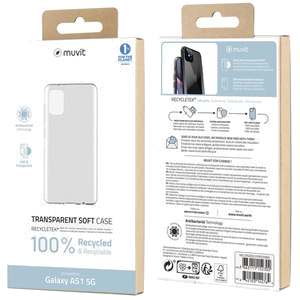 Muvit For Change Coque Recycletek Souple Transparente: Samsung A51 5G