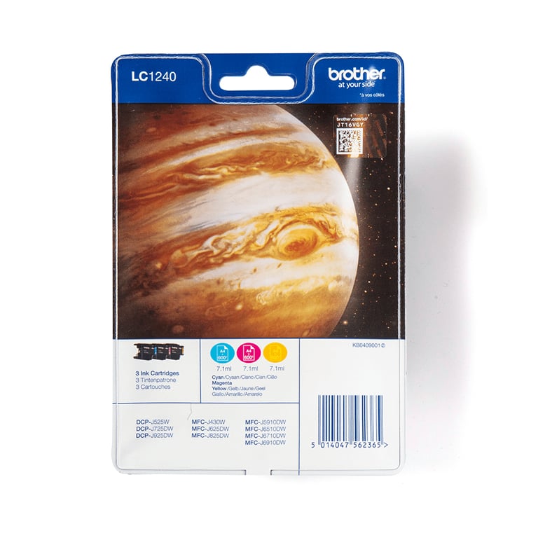 Brother LC1240RBWBP Cyan Jaune - vue 5