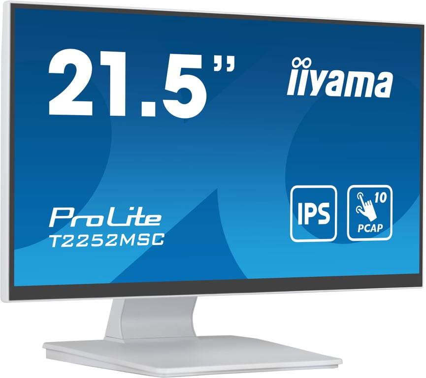 iiyama ProLite T2252MSC W2 écran plat de PC 54 6 cm 21.5 1920 x 1080 pixels Full HD LCD Écran tactile Table Neuf - vue 3