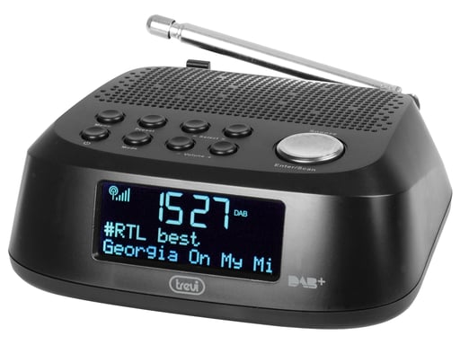 Trevi RC 80D4 DAB Horloge Numérique Noir