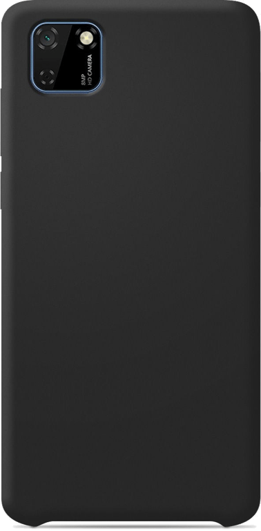 Coque silicone unie compatible Soft Touch Noir Huawei Y5P