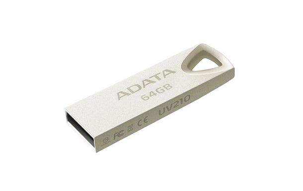 ADATA AUV210-64G-RGD lecteur USB flash 64 Go USB Type-A 2.0 Beige