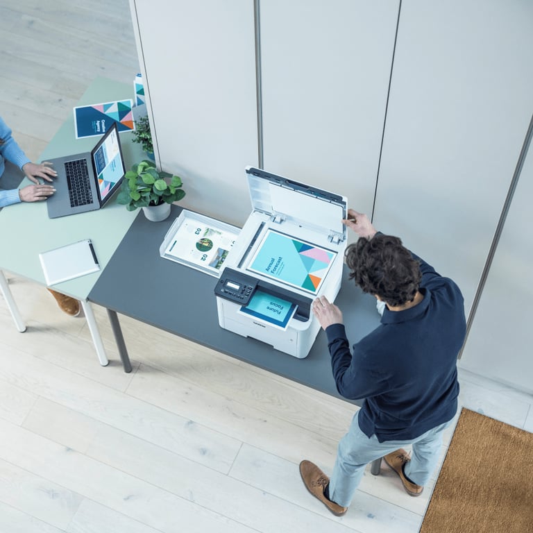 Imprimante multifonction 3 en 1 Brother DCP L3515CDW - vue 3