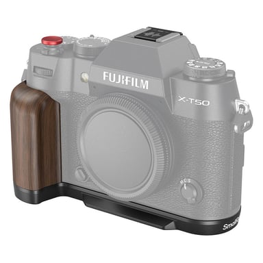 SMALLRIG 4784 Empuñadura de madera en forma de L para Fujifilm X-T50 Negro