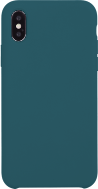 Carcasa rígida con acabado soft touch verde pavo real para iPhone X/XS