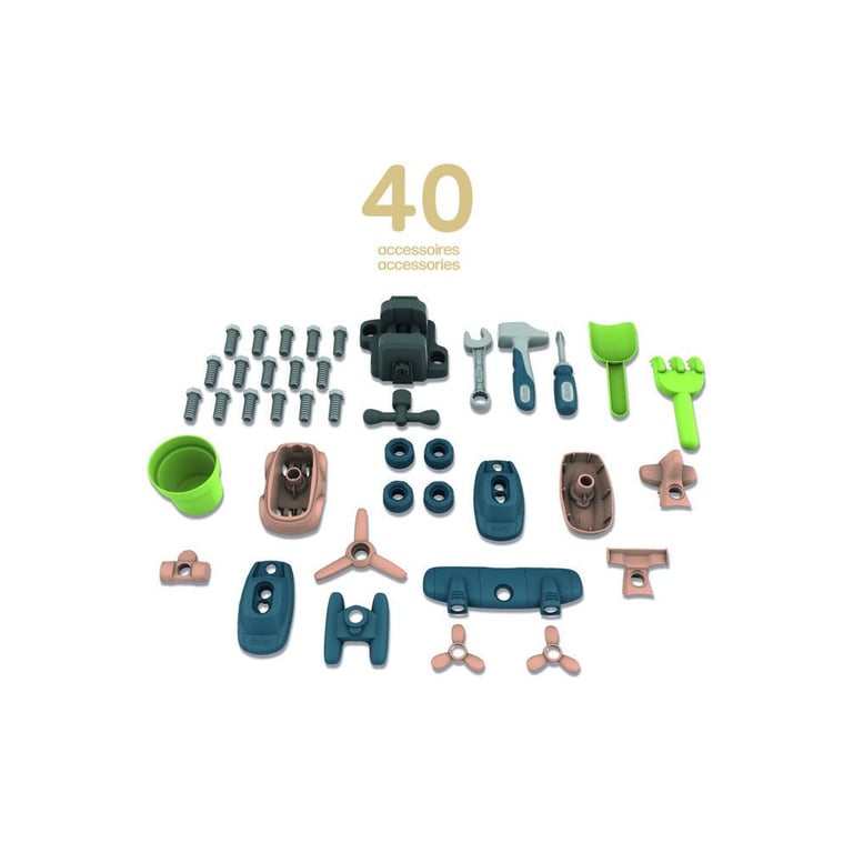 Atelier de bricolage pour cabane SMOBY Life 39 accessoires traité anti UV - vue 6