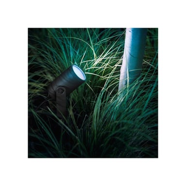 Foco exterior conectado Philips Hue Lily White and Color Ambiance Extensión Negro