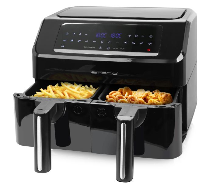 Friteuse Sans Huile De 2400 Watts Avec Double Bacs De Emerio - vue 2