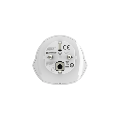 Adaptateur voyage 16A Monde vers Europe 2/3 poles Blanc Skross