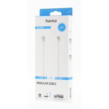 Hama 00201133 cavo telefonico 3 m Bianco