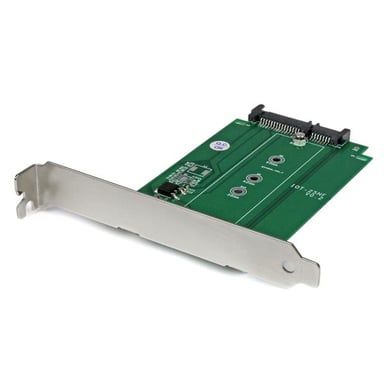StarTech.com Adaptador SSD M.2 a SATA de montaje en ranura PCI o PCI-E - Conversor NGFF de Unidad SSD