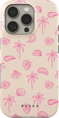 Burga Funda para iPhone 16 Pro MagSafe Tough A prueba de golpes Modelo Beach Please Rosa