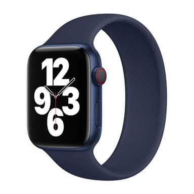 Bracelet Boucle unique en Silicone pour Apple Watch | 44/45/46/49 mm - Taille 5 - Deep Navy