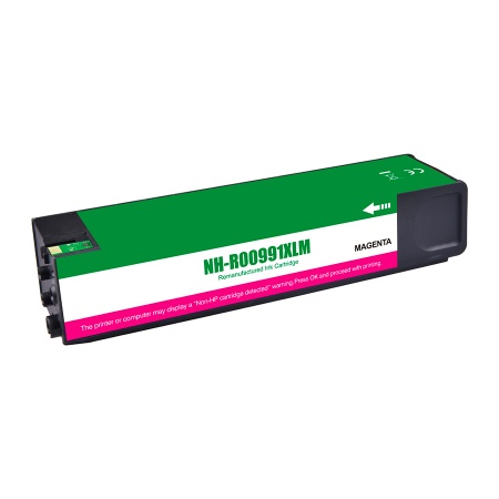 Uprint Cartouche 991xl Magenta (m0j94ae) Compatible Avec Hp Pagewide Pro 755 Series 772 Series 777 S