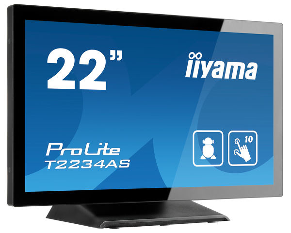iiyama ProLite T2234AS-B1 écran plat de PC 54,6 cm (21.5 ) 1920 x 1080 pixels Full HD Écran tactile Multi-utilisateur Noir - Neuf