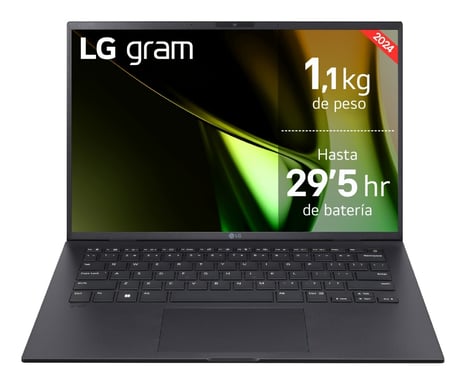 LG Gram 14Z90S Intel Core Ultra 7 155H Ordinateur portable 35,6 cm (14'') Full HD 32 Go LPDDR5-SDRAM 1 To SSD Wi-Fi 6E (802.11ax) Windows 11 Home Noir
