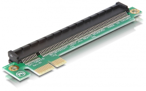 Delock PCIe - Scheda riser di estensione x1 > x16